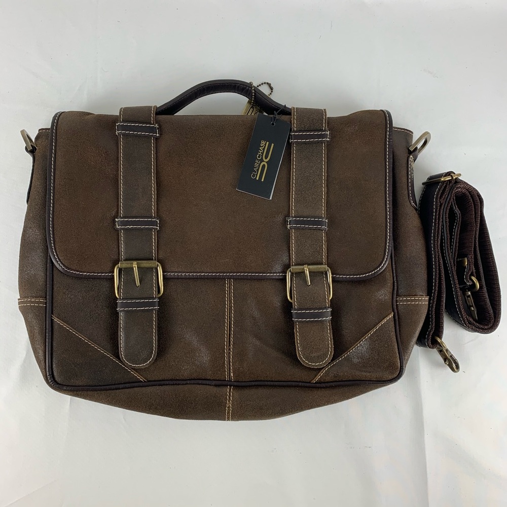 Claire Chase Laredo Messenger Bag Brown Cafe